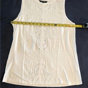 Banana Republic White Lace Tank Top